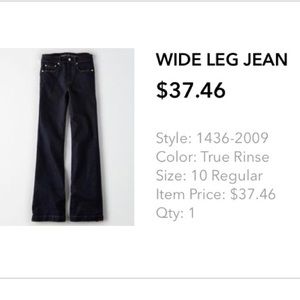 American eagle wide leg jean